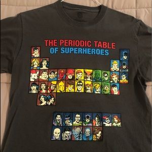 DC Comics “Periodic Table of Superheroes” T-shirt